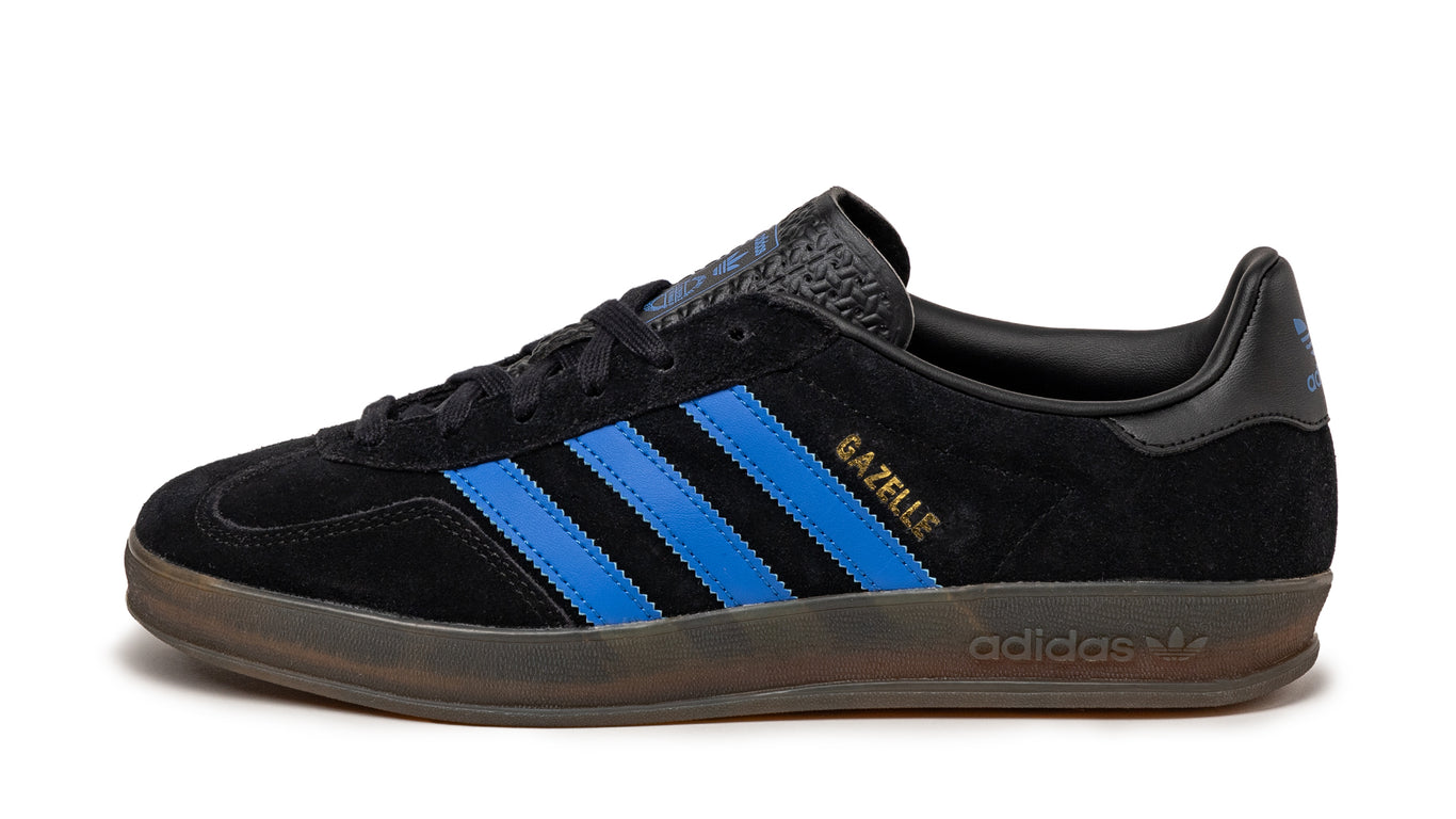国内配送 adidas GAZELLE INDOOR C.BLACK/BLUE/GUM ADIDAS GAZELLE INDOOR BLUE BLACK GUM – PRIVATE SNEAKERS
