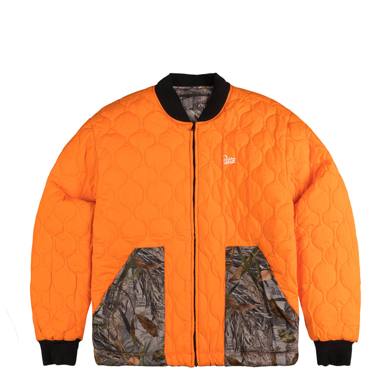 Patta Nature Print Reversible Canvas Bomber Jacket