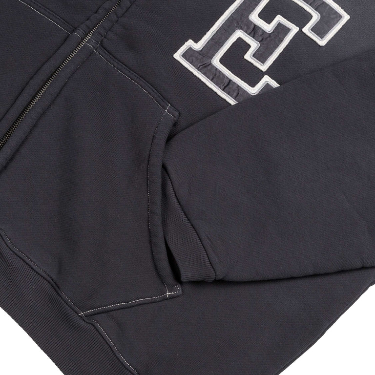 ERL Varisity Oversized Zip-Up Hoodie