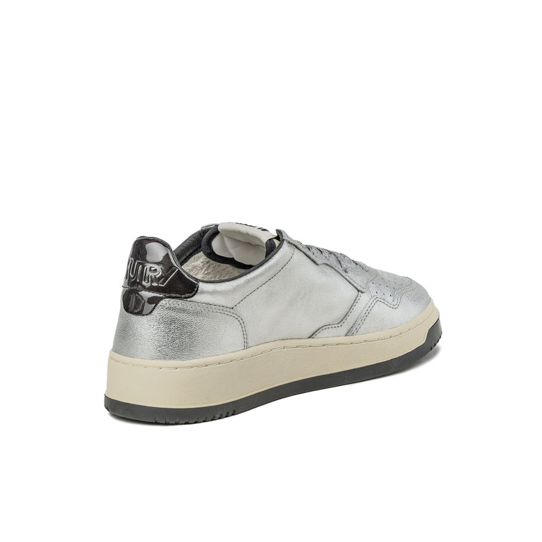 Autry Medalist *Lamb Leather / Pat* - 47 / Silver / Black - 3
