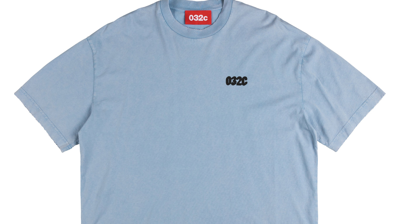 ★032c★ U 032c Loves T-shirt FADED LIGHT BLUE 032C LOVES TS XT2cNYLFhGVZtTEUKc2t_S25-URC-