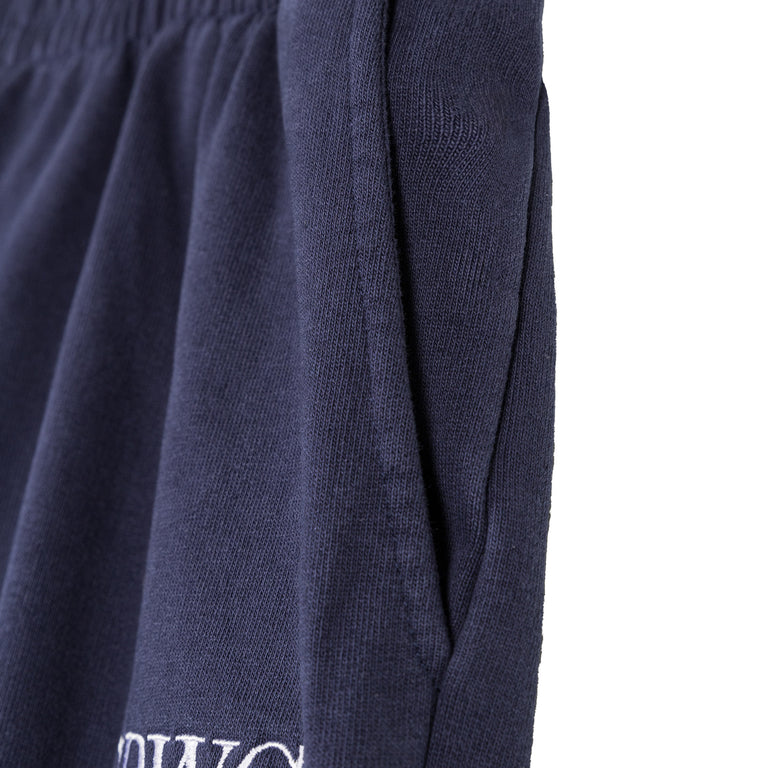 Sporty & Rich Nautical Embroidered Wide Sweatpant - XS / Dark Navy - 3