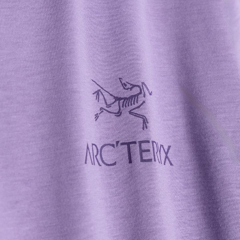 Arcteryx Wmns Kragg SL Cotton Emblem Crew T-Shirt - L / Aster - 4
