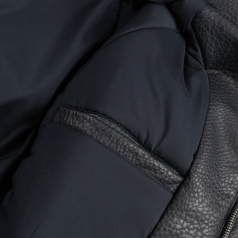 Arte Antwerp Big Logo Leather Jacket