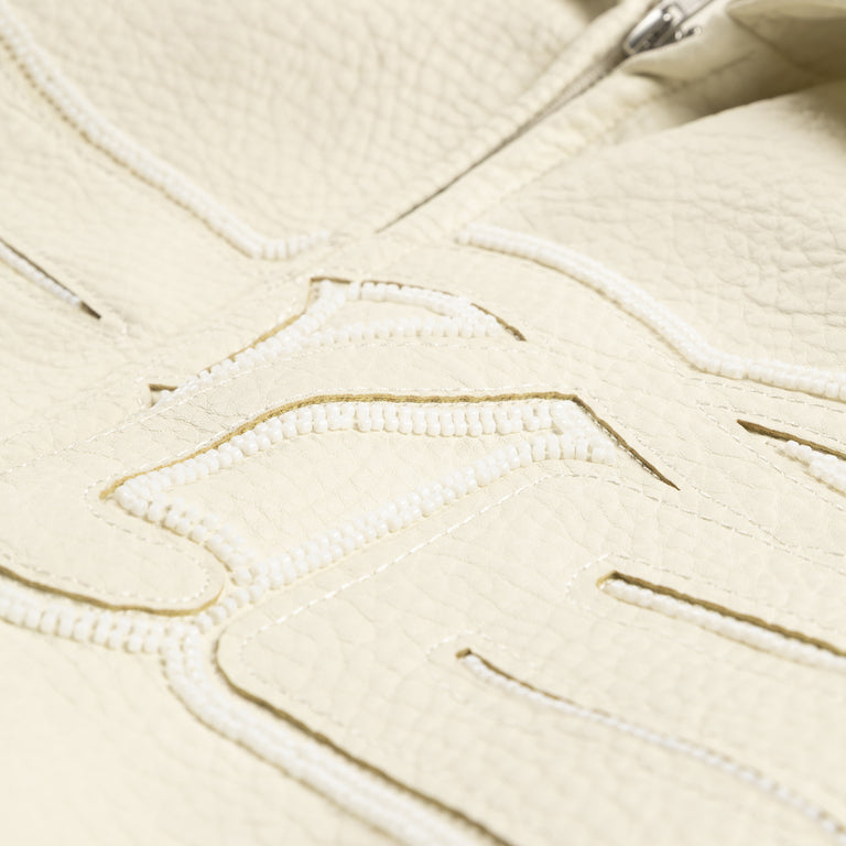 Arte Antwerp Big Logo Leather Jacket