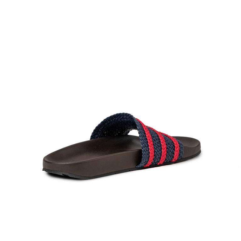 Adidas x Wales Bonner Adilette - 46 / Night Indigo / Better Scarlet / Dark Brown - 5
