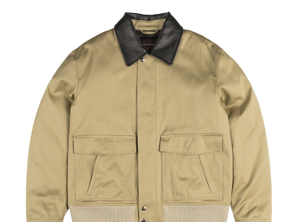 [わい]WALES BONNER Varsity Jacket Wales Bonner: Men's Varsity Jacket (Brown) | DSML E-SHOP