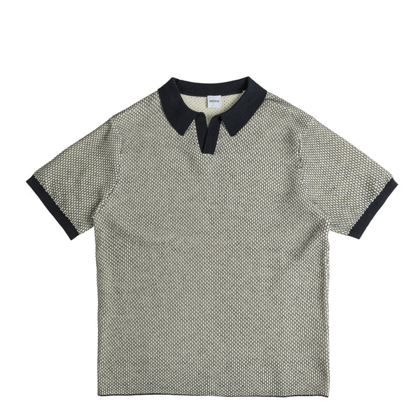 ASPESI Short Sleeve Knitted Polo Shirt Apparel Buy online now