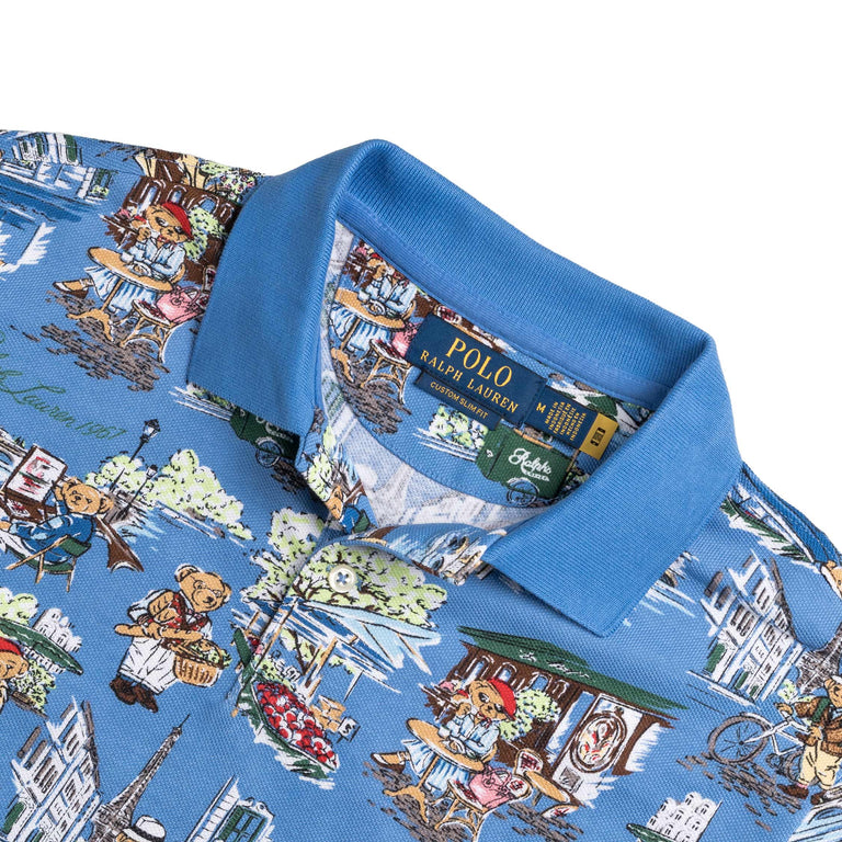 Polo Ralph Lauren Custom Polo Bear Mesh Polo Shirt
