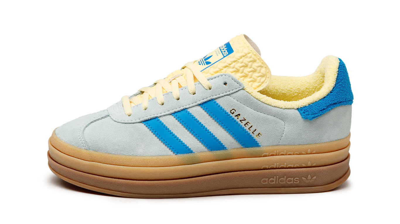 Yellow and blue adidas gazelle cheap