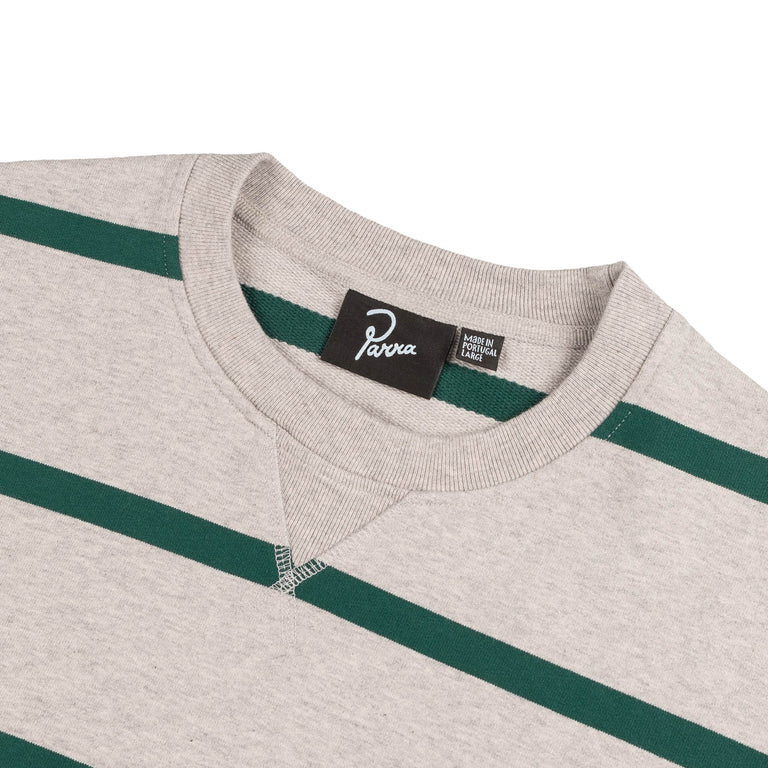 By Parra Pristine Striper Crew Neck Sweatshirt