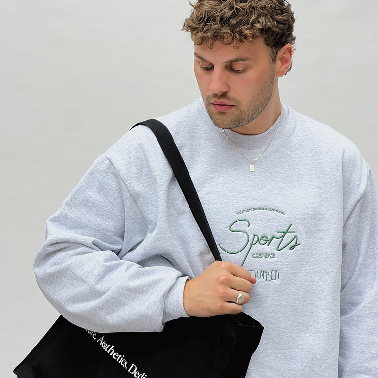 Asphaltgold Canvas Tote Bag onfeet