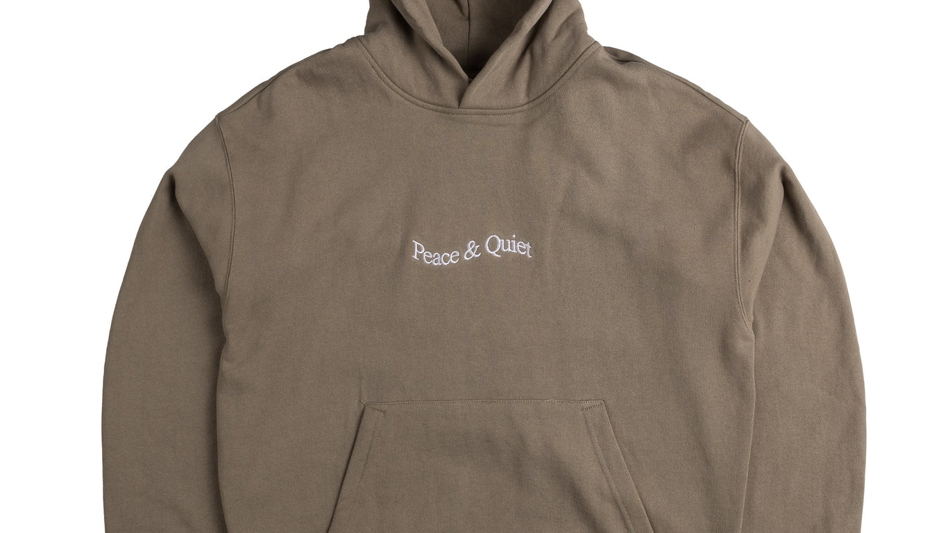 Jack & Jones Originals embroidered logo hoodie in chocolate