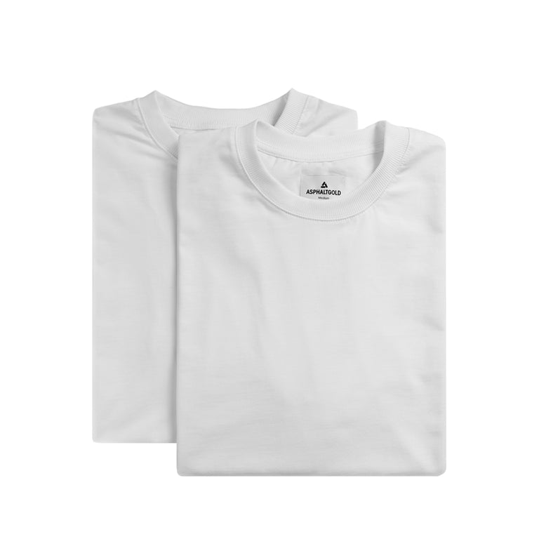 Asphaltgold Blank T-Shirt 2-Pack onfeet