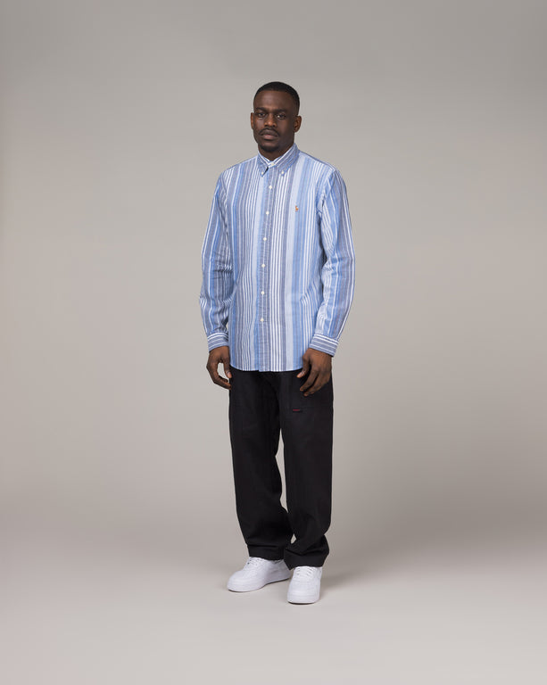 Ralph lauren striped oxford clearance