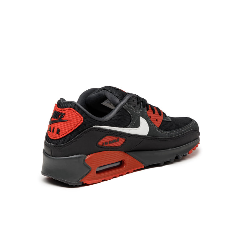 Air max 90 white black red sale