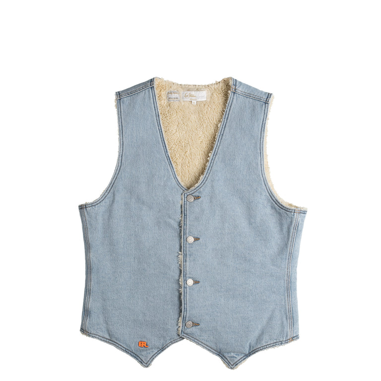 ERL	x Levis Sherpa Denim Vest