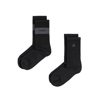 Asphaltgold 2-Pack Crew Socks - 41-46 / Black / Iron
