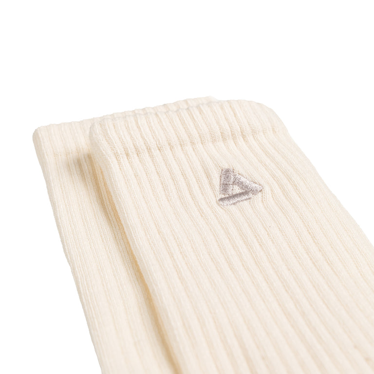 Asphaltgold 2-Pack Crew Socks (Off White / Beige)