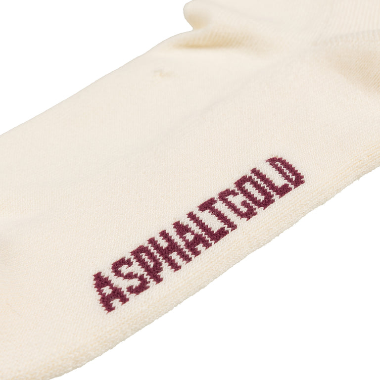 Asphaltgold 2-Pack Crew Socks (Off White / Burgundy)