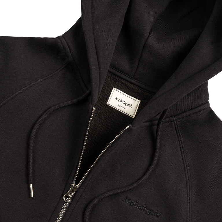 Asphaltgold Essential Zip Hoodie - XXL / Black - 2