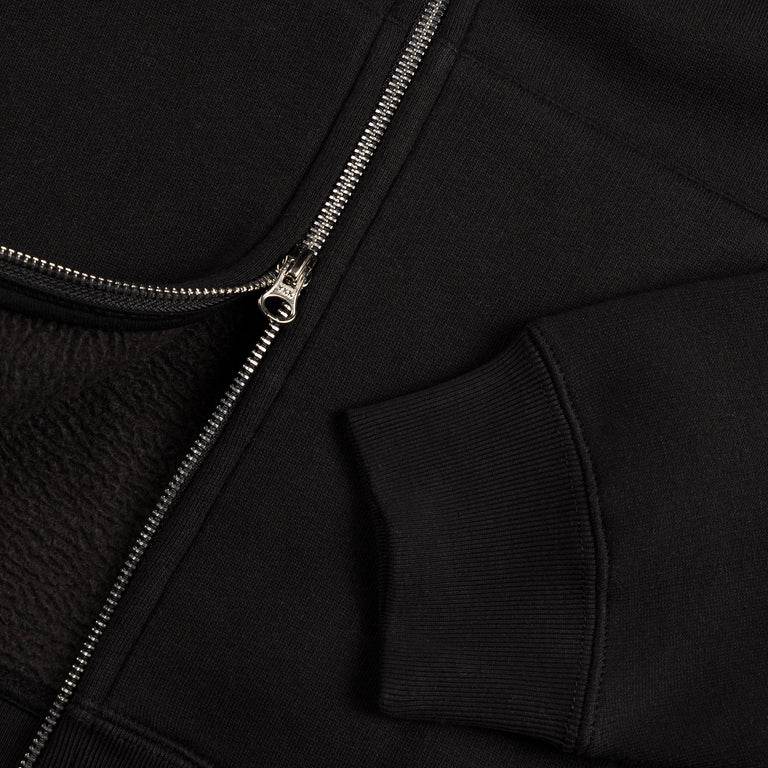 Asphaltgold Essential Zip Hoodie - XXL / Black - 3