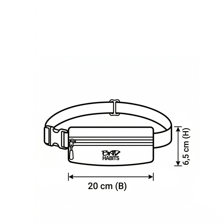Bad Habits Running Belt - 5