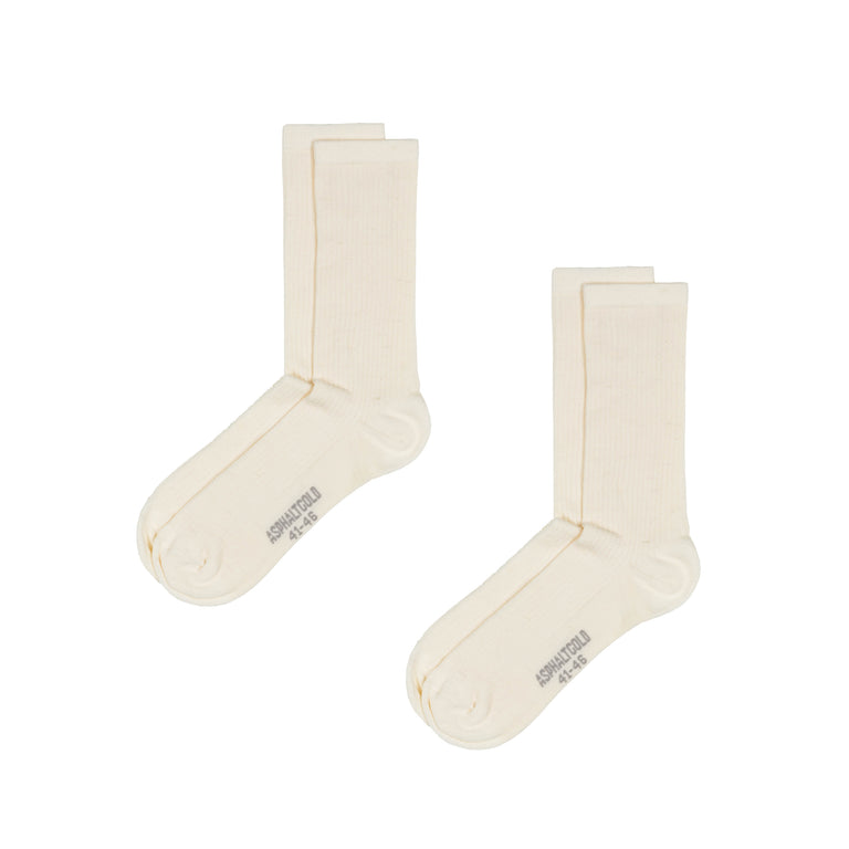 Asphaltgold	2-Pack Light Socks - 36-40 / Off White
