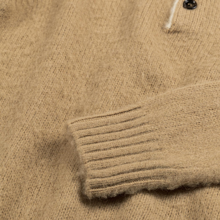Aspesi Brushed Wool Polo Jumper