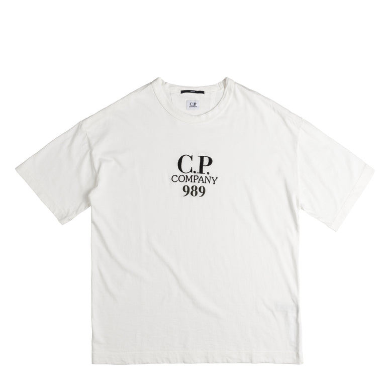 C.P. Company 20/1 T-shirt In Cotone Con Ruches In Popeline