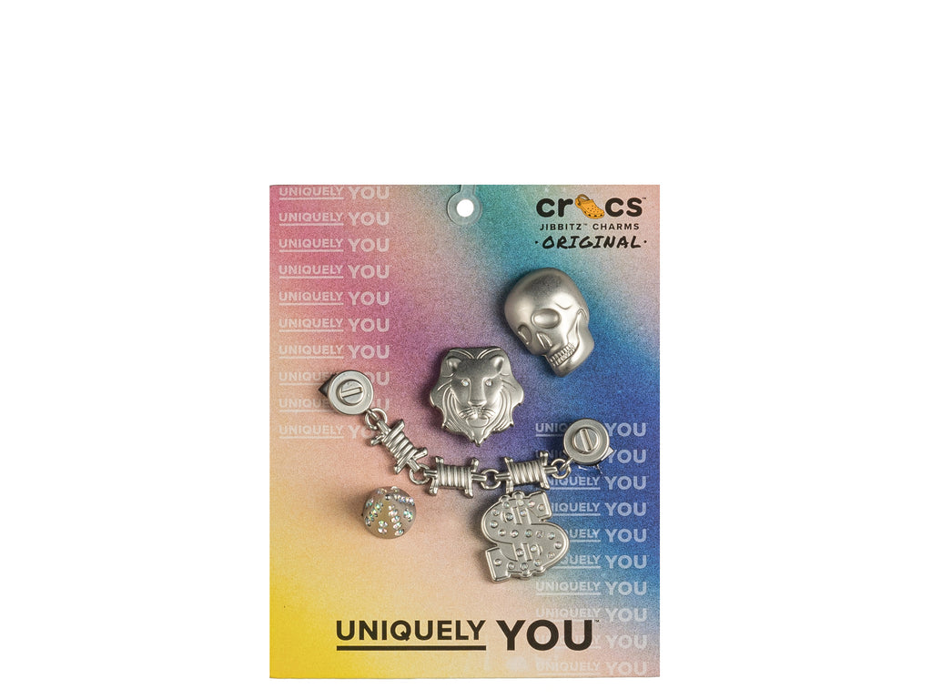 Crocs Metal Mayhem Jibbitz 5 Pack buy now at Asphaltgold Online