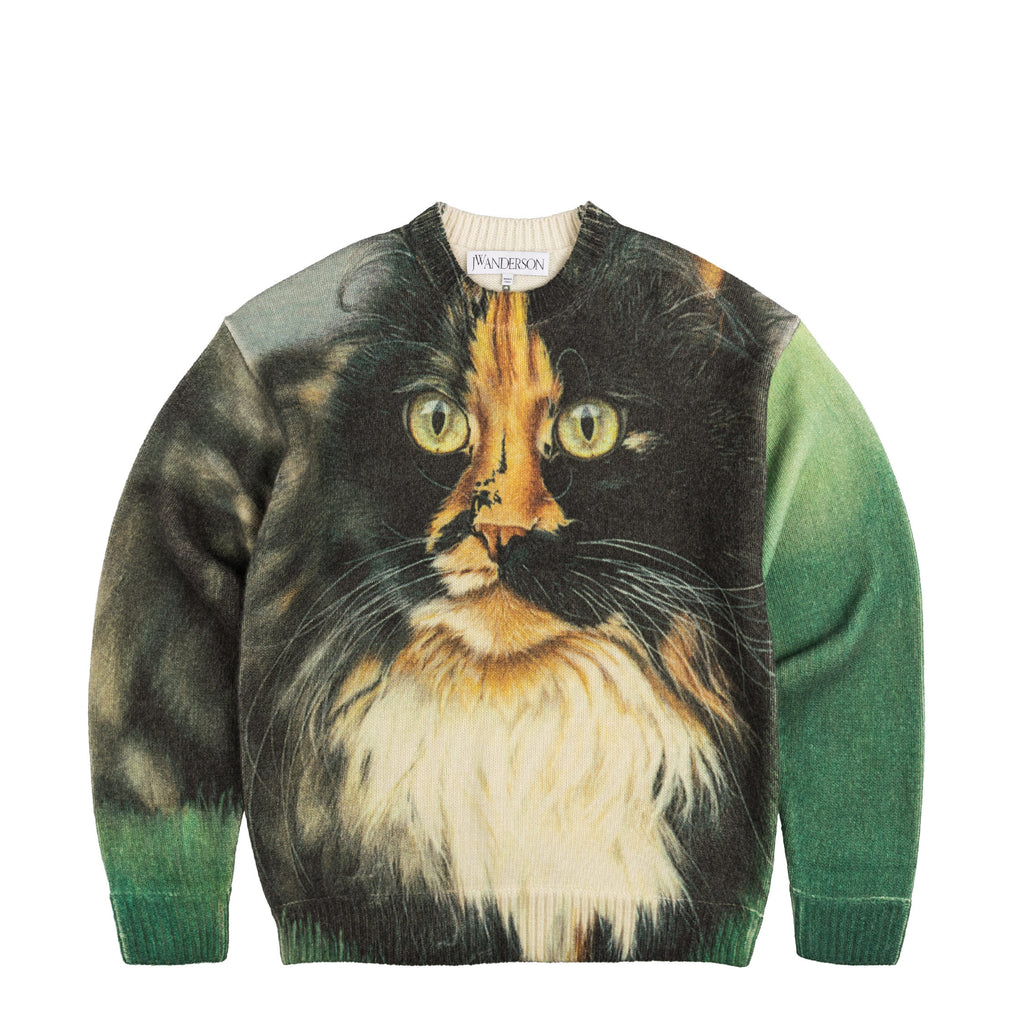 Cat print jumper outlet