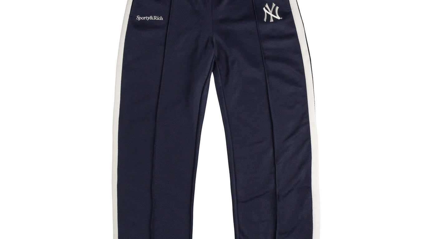 【Sporty & Rich】Side Logo Graphic Print Jogger Pants Navy Sporty & Rich】Side Logo Graphic Print Jogger Pants Navy