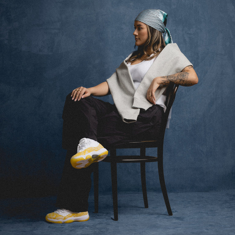 Blue and yellow jordan 11 online