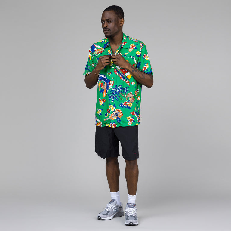 Polo Ralph Lauren Classic Fit Polo Bear Print Camp Shirt