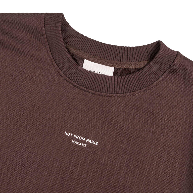 Drole de Monsieur Le Sweatshirt Slogan Classique - XXL / Dark Brown - 2
