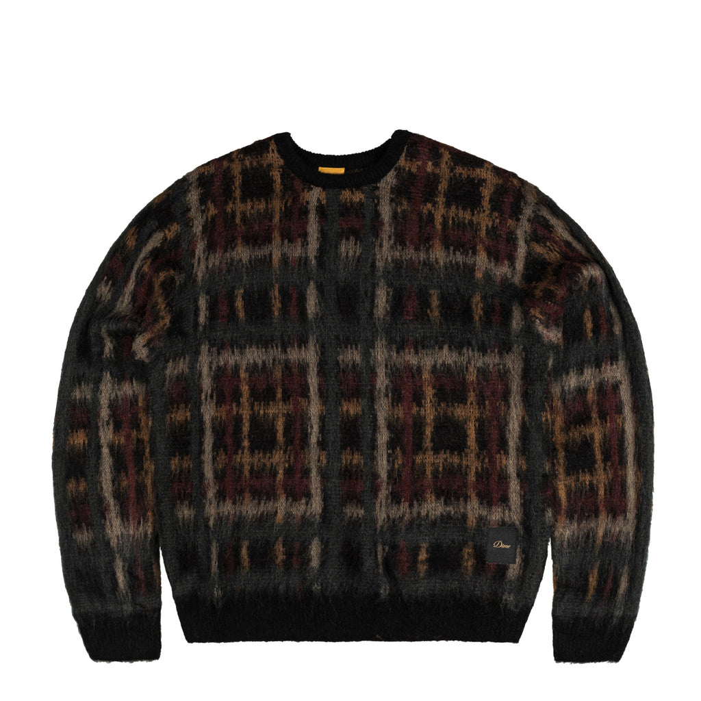 【Dime】チェック柄 モヘア ニット PLAID MOHAIR KNIT Dime Plaid Mohair Knit / Black (ダイム モヘア ニット