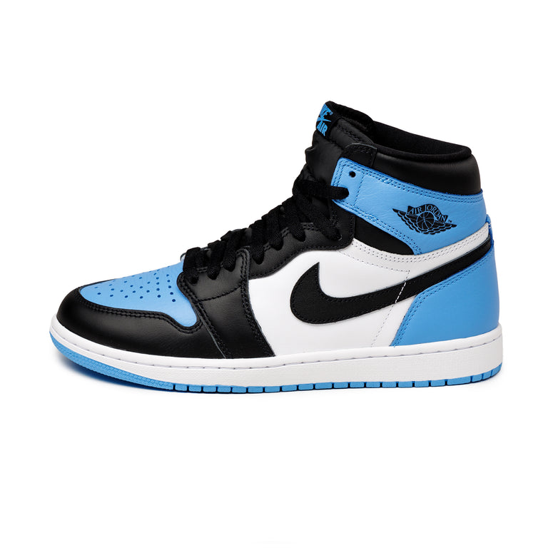 Nike air jordan 1 black and blue clearance