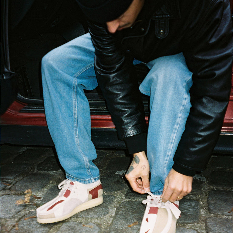 Clarks Originals x Franck Pellegrino Wallabee onfeet