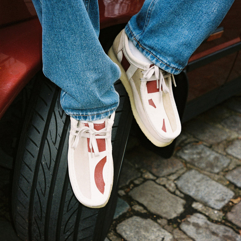 Clarks Originals x Franck Pellegrino Wallabee onfeet