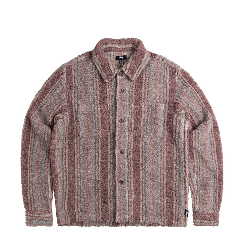 Stussy Stripe Sherpa Shirt