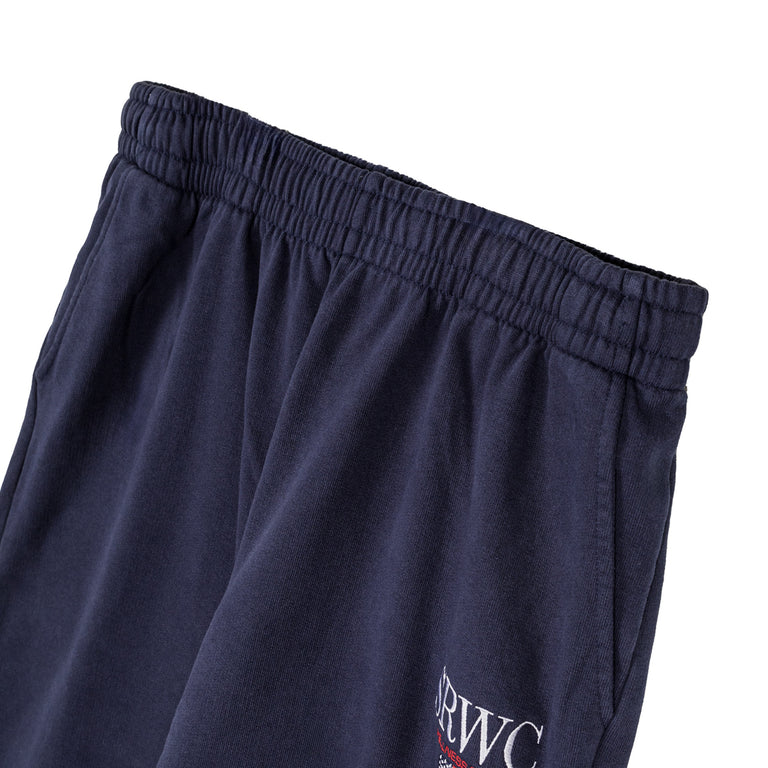Sporty & Rich Nautical Embroidered Wide Sweatpant - XS / Dark Navy - 2