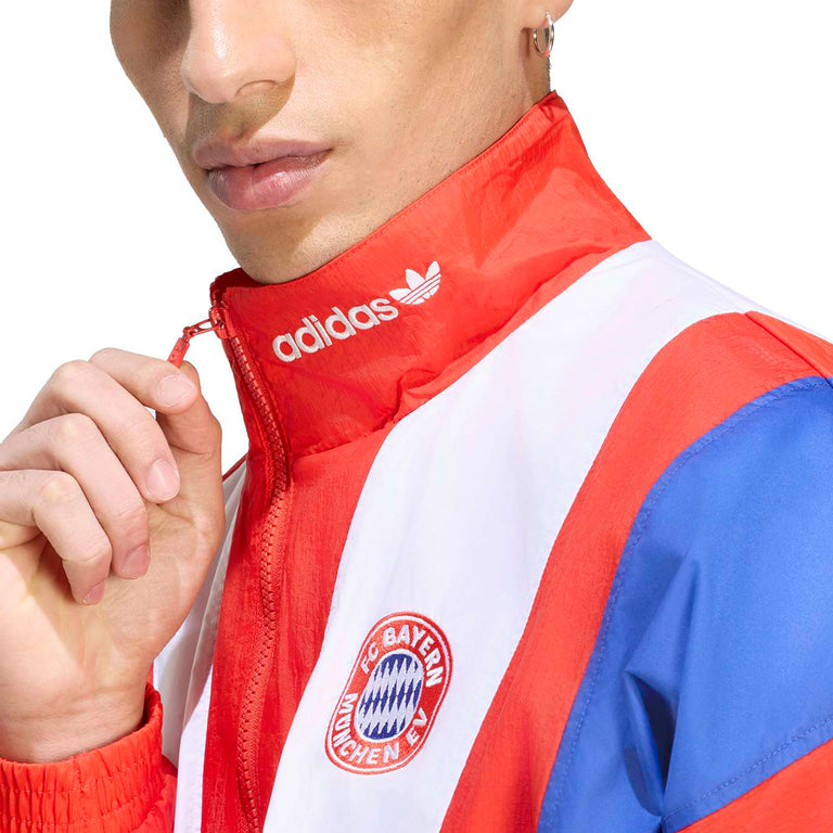Adidas	FC Bayern Muenchen EQT Track Top - L / Red / White / Semi Lucid Blue - 3
