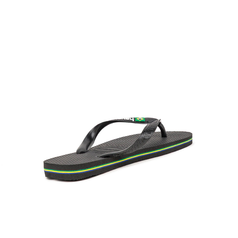Havaianas Brasil Logo - 41-42 / Black - 3