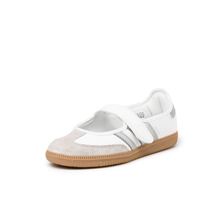 Adidas Samba Jane W - 38 / Footwear White / Silver Metallic / Gum 4 - 5