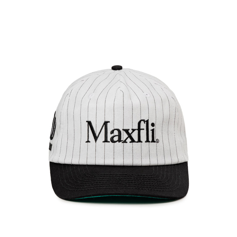 Metalwood x Maxfli Pinestripe 5-Panel Snapback onfeet