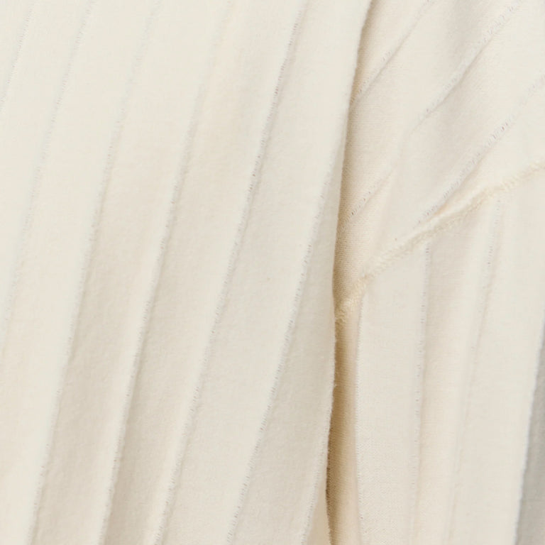 mfpen Round Neck Sweater - L / Ecru Inverted Ajour Stripe - 4