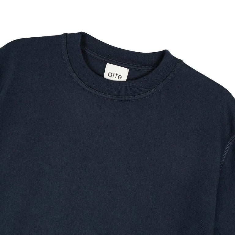 Arte Antwerp Blurry Back Print T-Shirt - XXL / Navy - 3