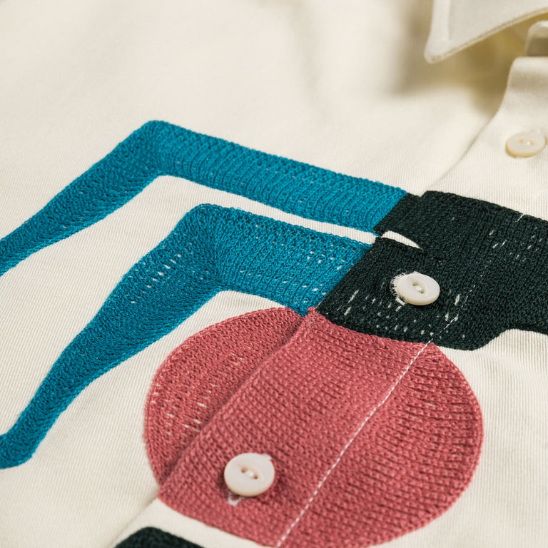 By Parra Yoga Balled Short Sleeve Shirt