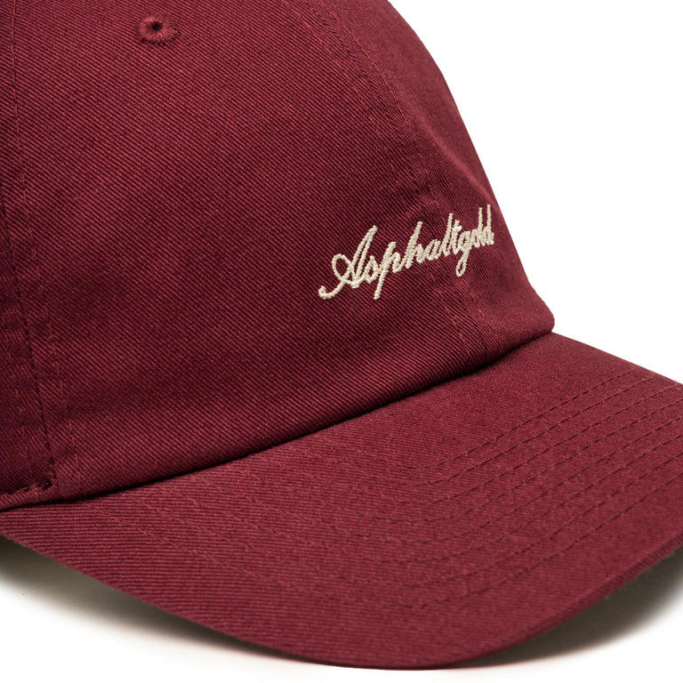 Asphaltgold Script Cotton Twill Cap